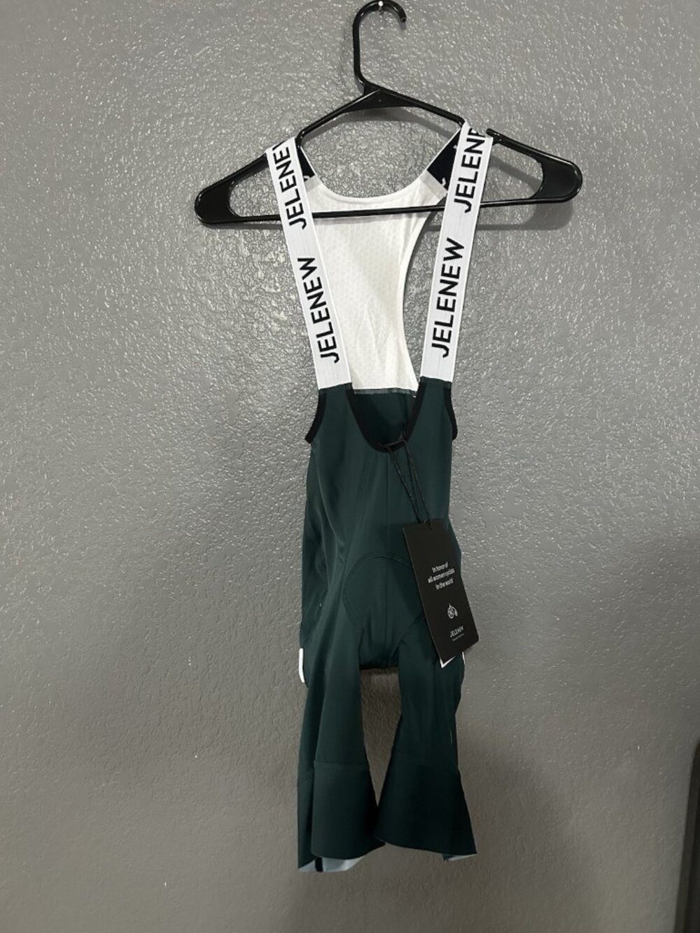 Jelenew women’s Dark Green Cycling Bib Shorts